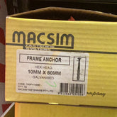 Frame Anchor 10mm x 80mm box QTY 50