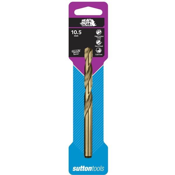 Sutton Tools 10.5mm Heavy Duty Cobalt Jobber Drill Bit