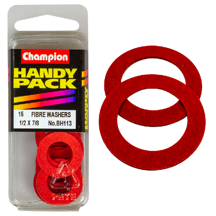 WASHER FLAT FIBRE 1/2x7/8x1/32 RED