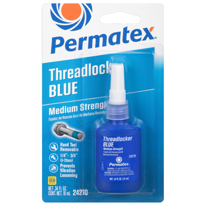 PERMATEX® MEDIUM STRENGTH THREADLOCKER BLUE, 10 ML