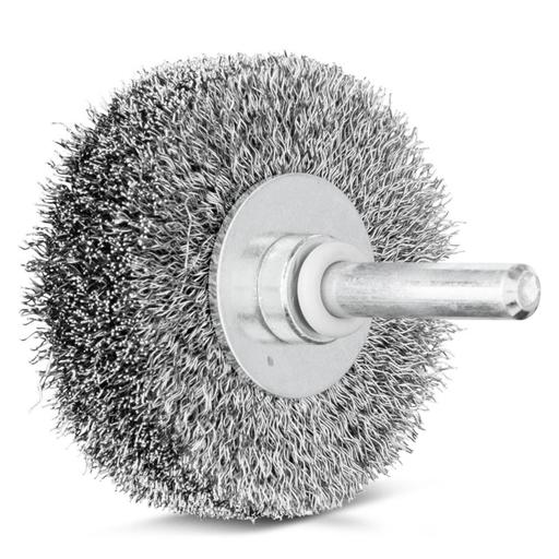 PFERD 43701013 50mm (2") Crimped Steel Wire Wheel Brush 6mm Shaft