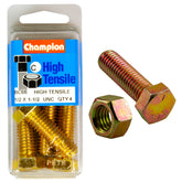 Champion High Tensile 1/2 x 1-1/2'' UNC