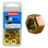 Champion High Tensile 3/8'' Hex Nuts UNC