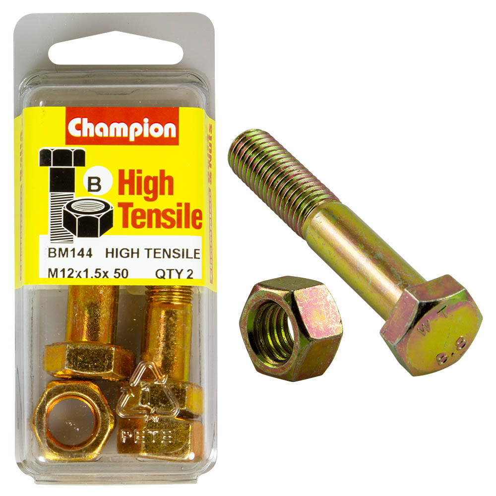 Champion High Tensile M12 x 1.5 x 50mm