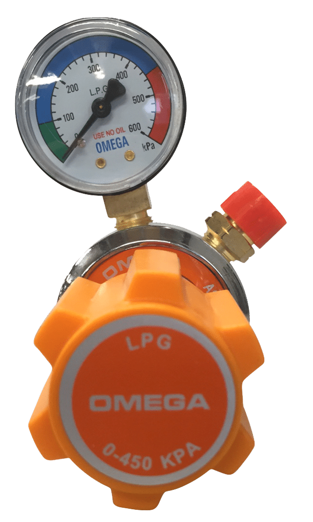 TOPGUN OMEGA LPG SINGLE GAUGE GAS REGULATOR TGRRLPG