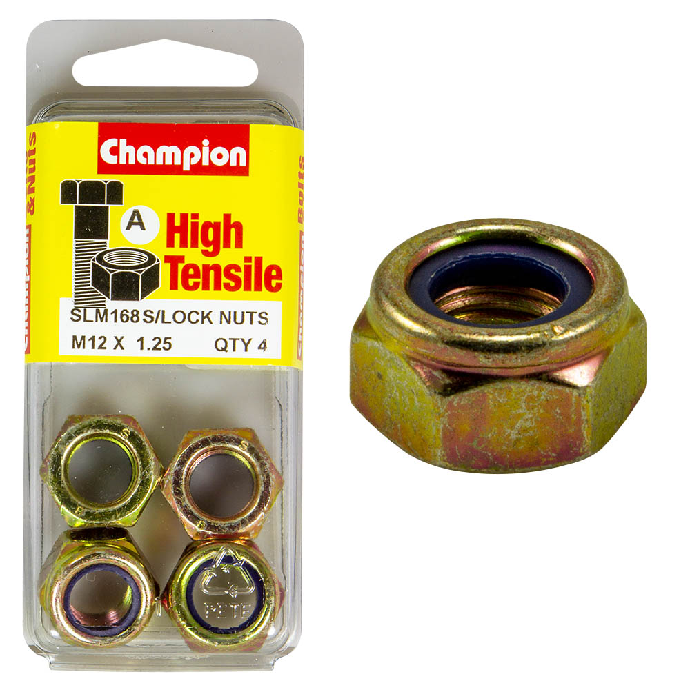 Champion High Tensile M12 x 1.25mm Nylock