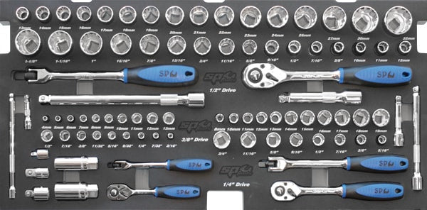 SP Tools 134pc Custom Series Tool Kit - Metric/SAE SP50097