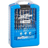 SUTTON DRILL D101 S2 SET 21PCE JOBBER HSS 1/16 - 3/8 X 1/64THS