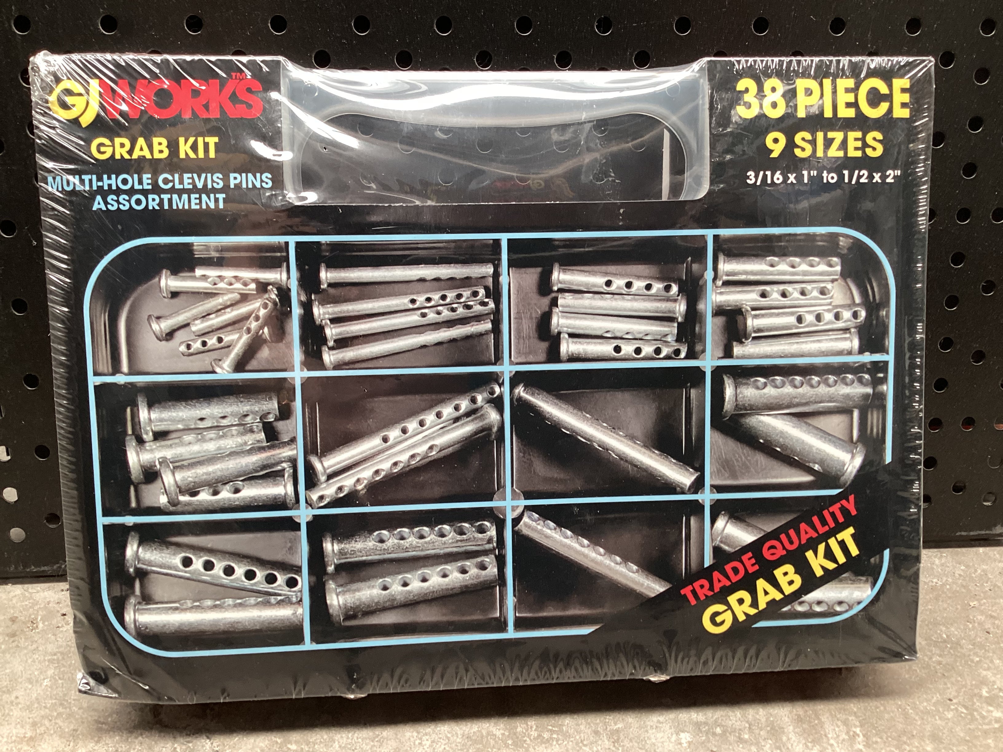 GJ WORKS Grab Kit Multihole Clevis Pins Assortment