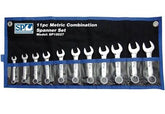 SP Tools SP10027 11pce Metric ROE Stubby Combination Spanner Set