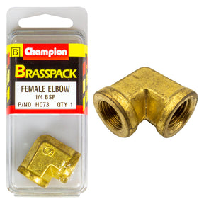 CHAMPION BRASS FEMALE ELBOW