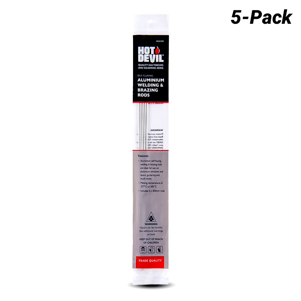 Hot Devil HDAWR 5-Pack Aluminium Welding & Brazing Rods