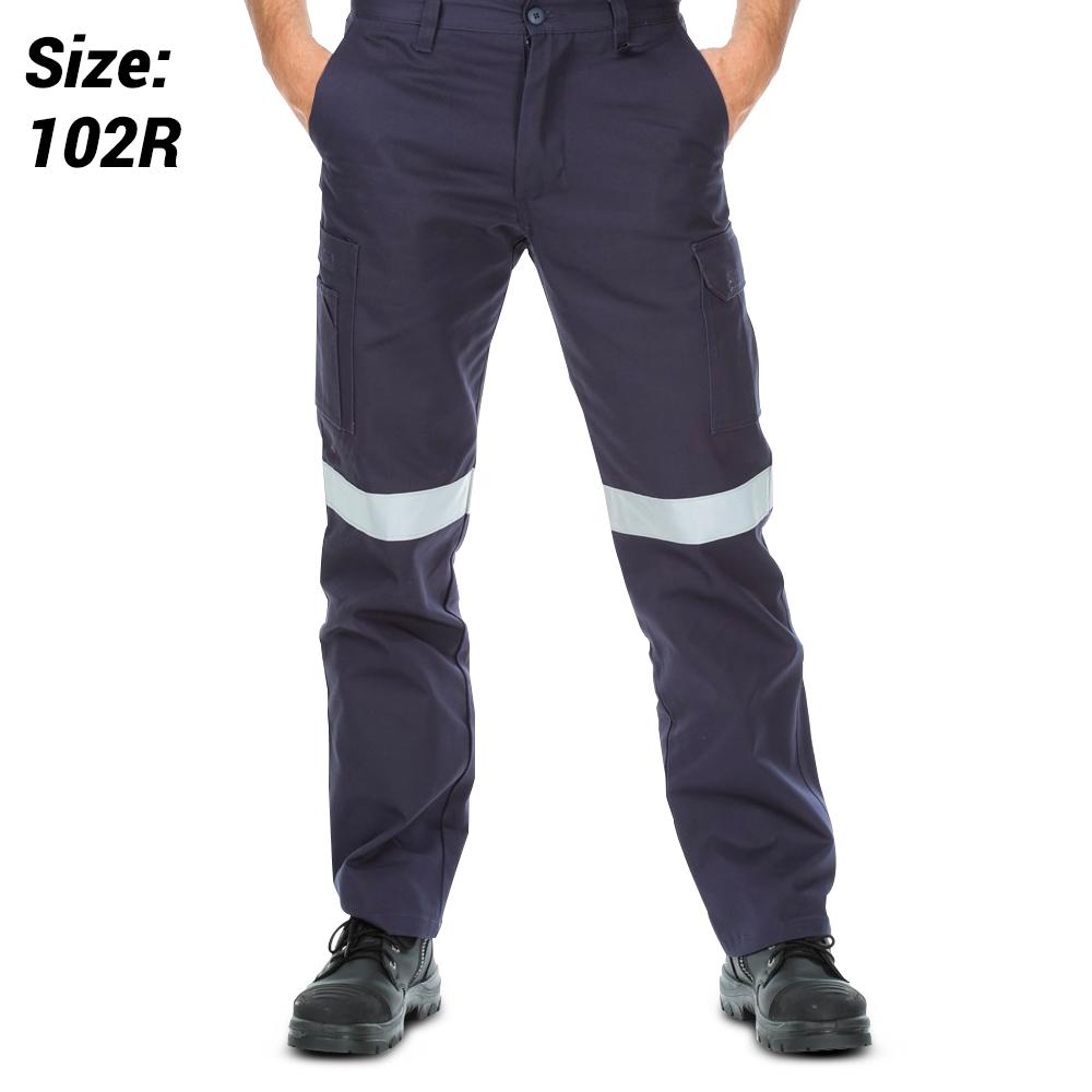 Workit Workwear 1024TN102R Classic Fit Cotton Drill Taped Cargo Pants - 102R