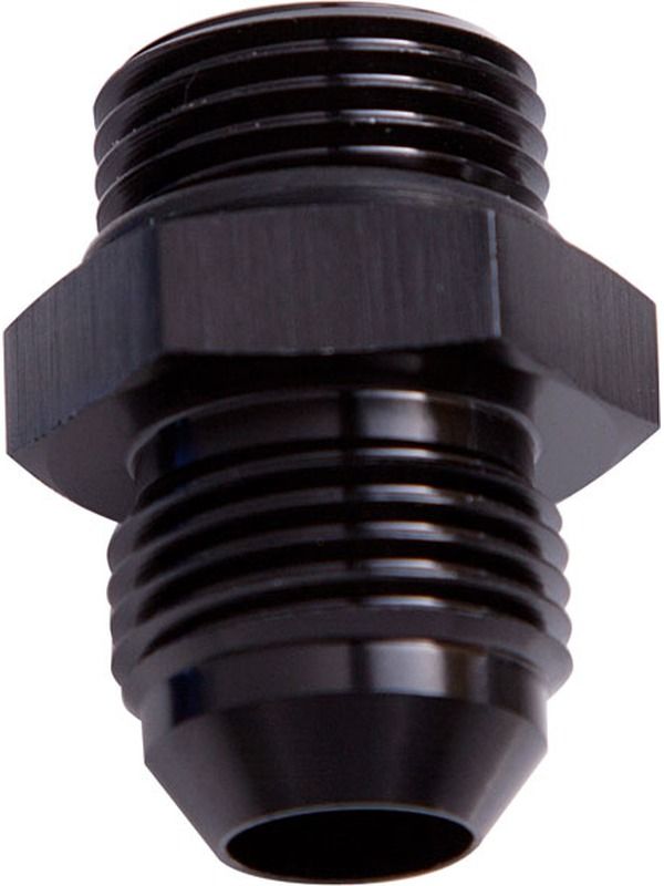 Straight -12AN Male Flare Adapter to -10 ORB Black