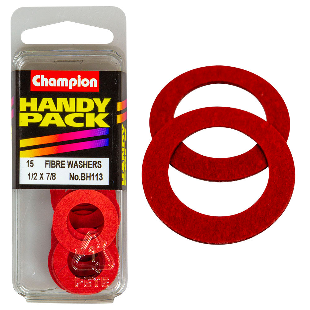 CHAMPION RED FIBRE WASHERS