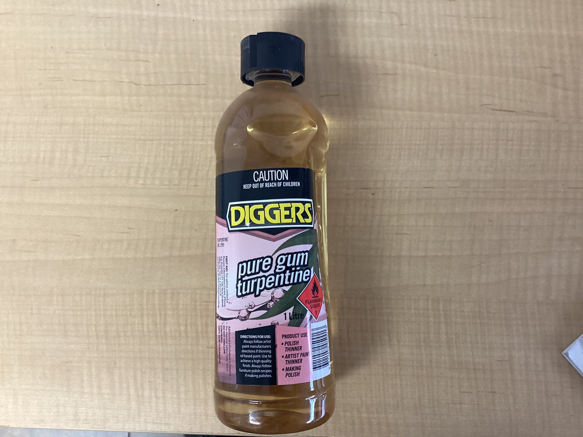 Diggers Pure Gum Turpentine 1 Litre