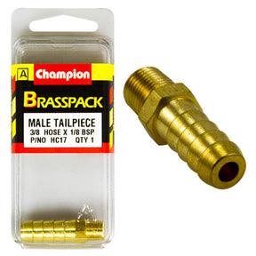 CHAMPION BRASS HOSE JOINER (MALE TAILPIECE)