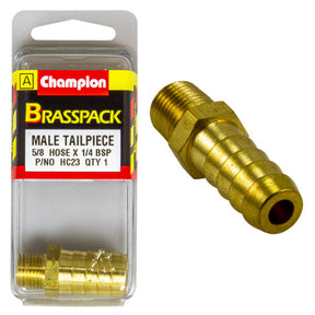 CHAMPION BRASS HOSE JOINER (MALE TAILPIECE)