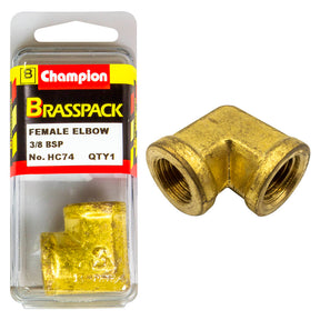 CHAMPION BRASS FEMALE ELBOW