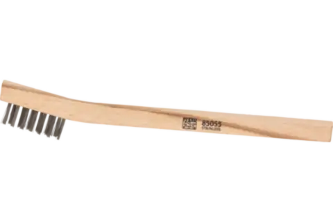 Welders Toothbrush 3x7 Rows Stainless Steel Wire Wooden Block