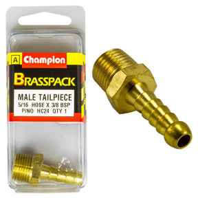 CHAMPION BRASS HOSE JOINER (MALE TAILPIECE)