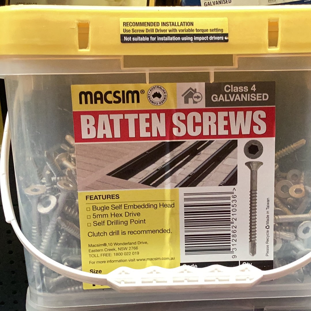 batten screws 14g-10x75mm box 500