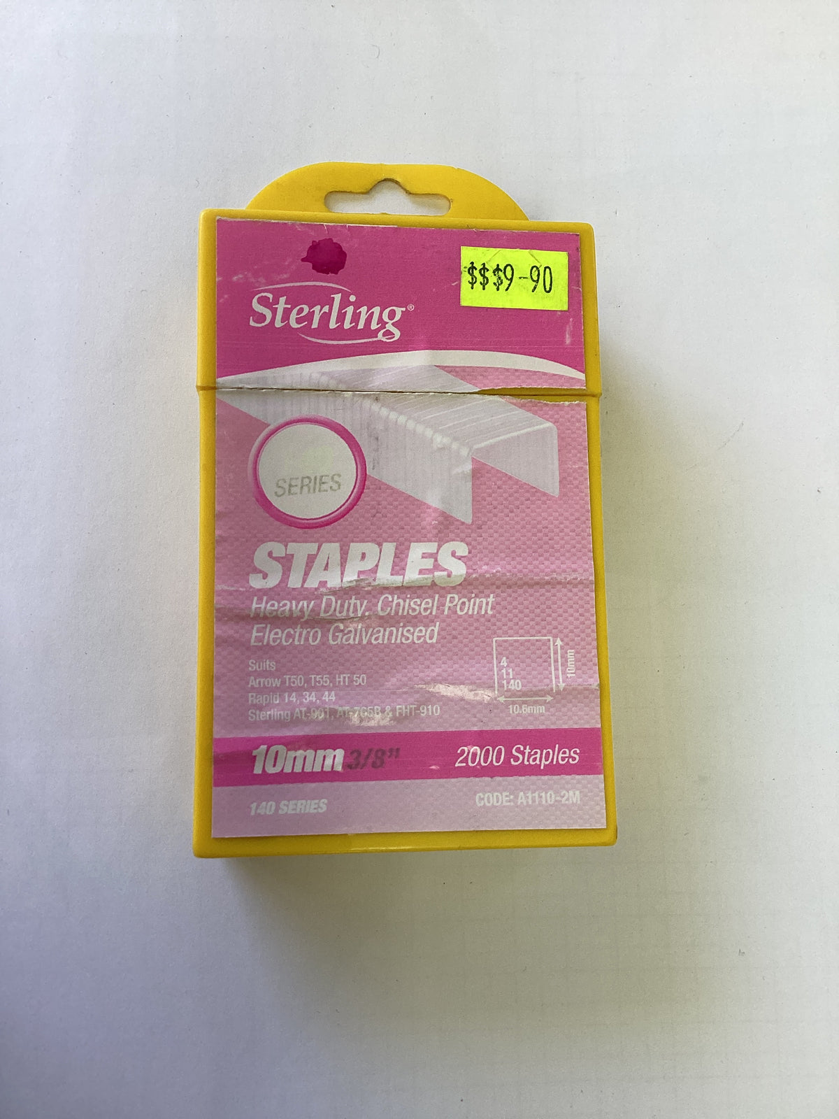 STERLING STAPLES HD CHISEL POINT 10MM 2000PK