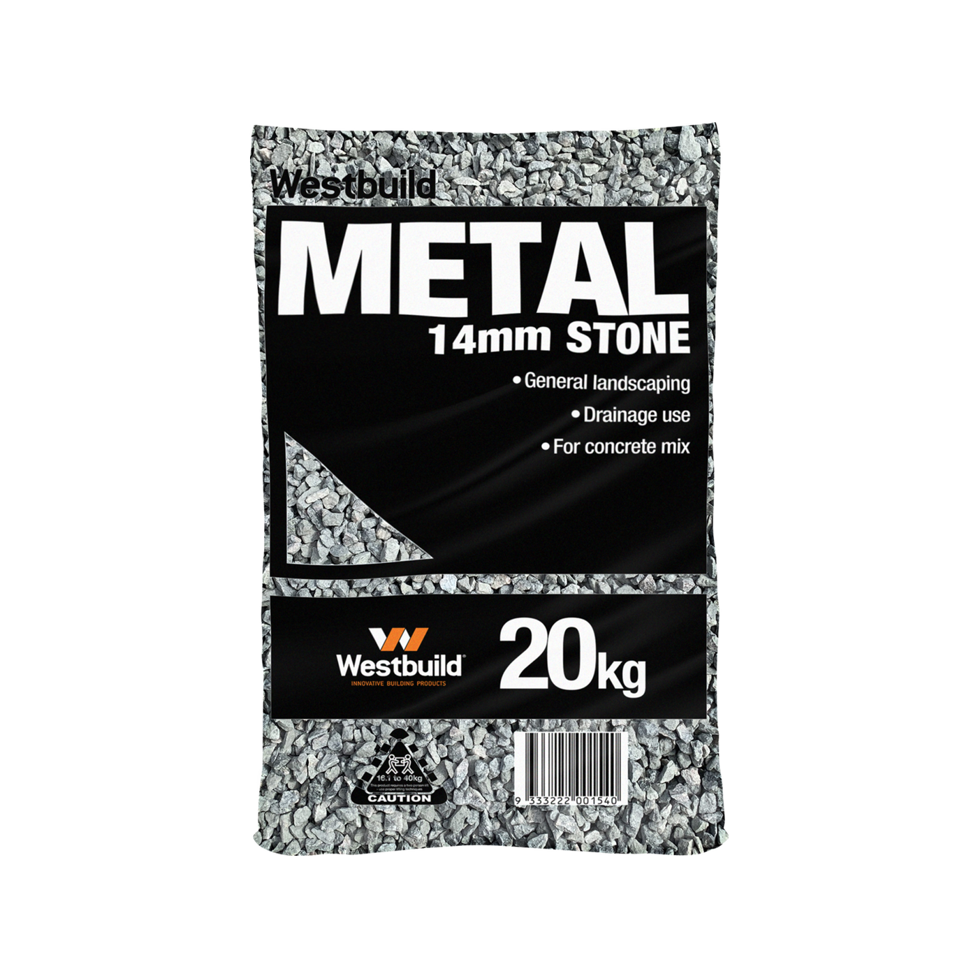 WEST BUILD BLUE METAL 20KG 14MM STONE