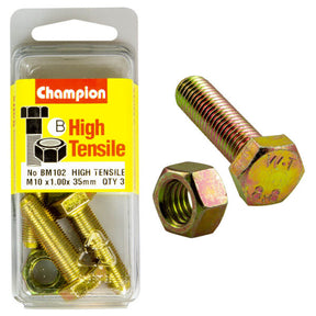 HIGH TENSILE METRIC HEX BOLT & NUT PACK