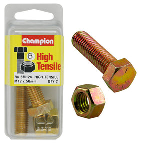 HIGH TENSILE METRIC HEX BOLT & NUT PACK