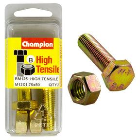 HIGH TENSILE METRIC HEX BOLT & NUT PACK