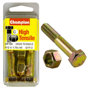 HIGH TENSILE METRIC HEX BOLT & NUT PACK