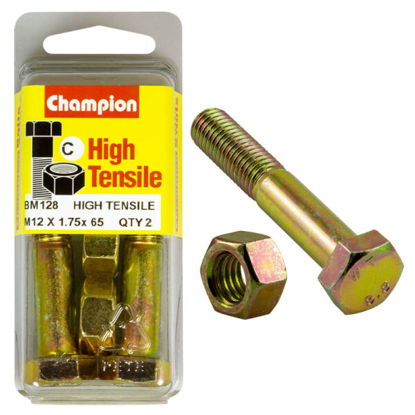 HIGH TENSILE METRIC HEX BOLT & NUT PACK