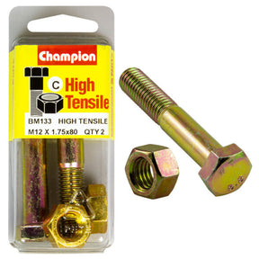 HIGH TENSILE METRIC HEX BOLT & NUT PACK