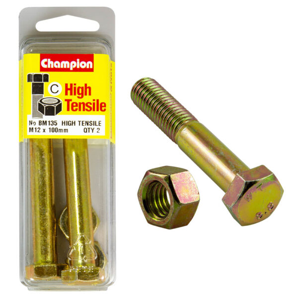 HIGH TENSILE METRIC HEX BOLT & NUT PACK