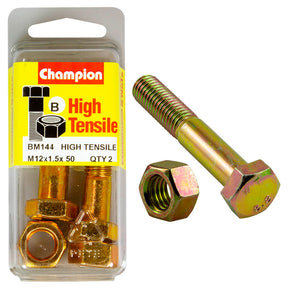 HIGH TENSILE METRIC HEX BOLT & NUT PACK