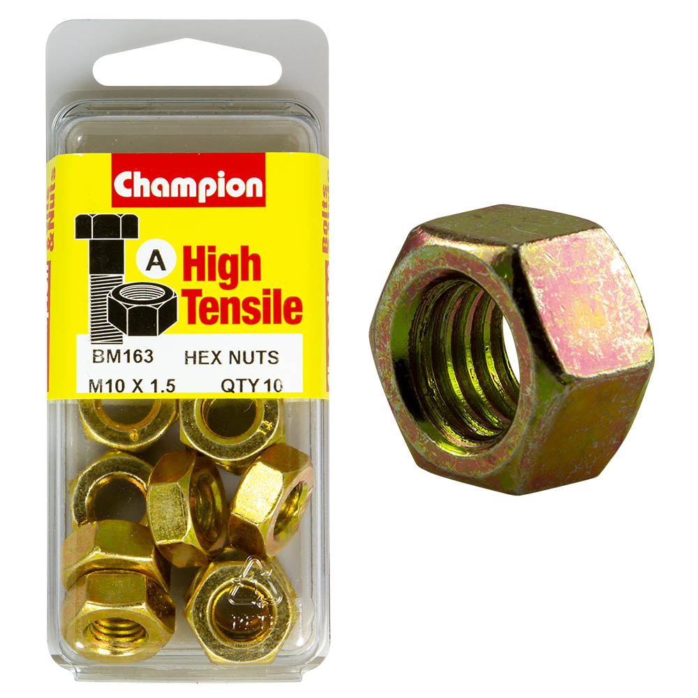 HIGH TENSILE METRIC HEX NUT PACK