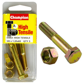 HIGH TENSILE METRIC HEX BOLT & NUT PACK