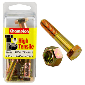 HIGH TENSILE METRIC HEX BOLT & NUT PACK