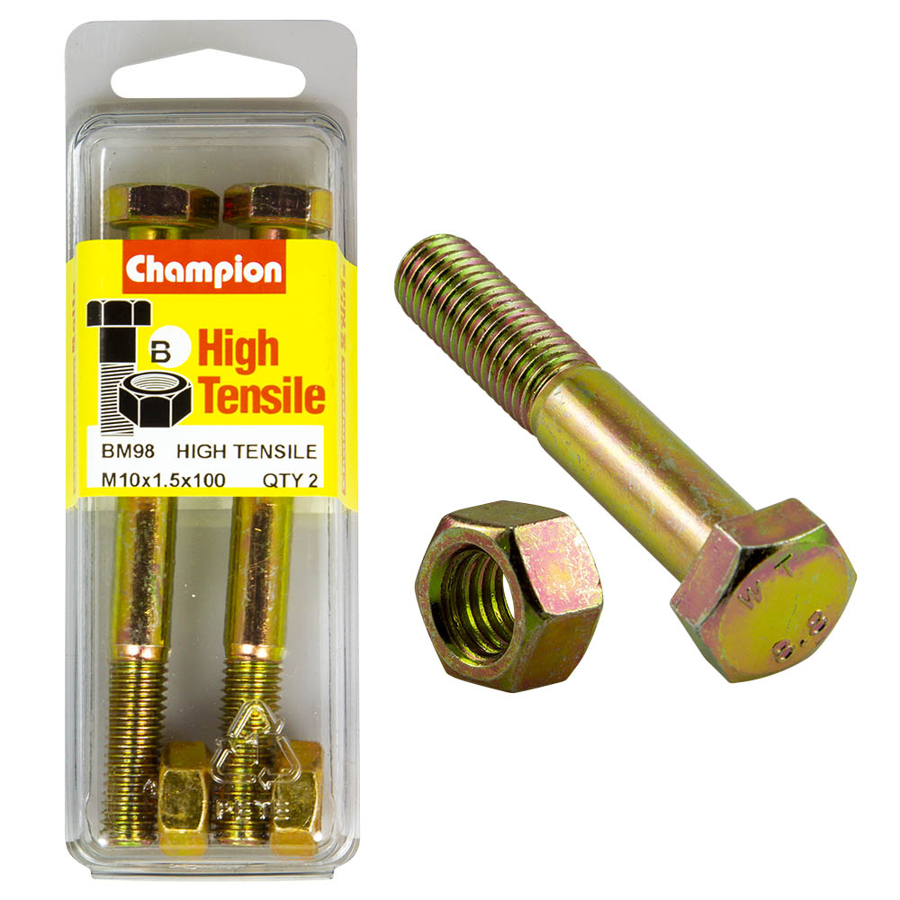 HIGH TENSILE METRIC HEX BOLT & NUT PACK