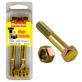 HIGH TENSILE METRIC HEX BOLT & NUT PACK