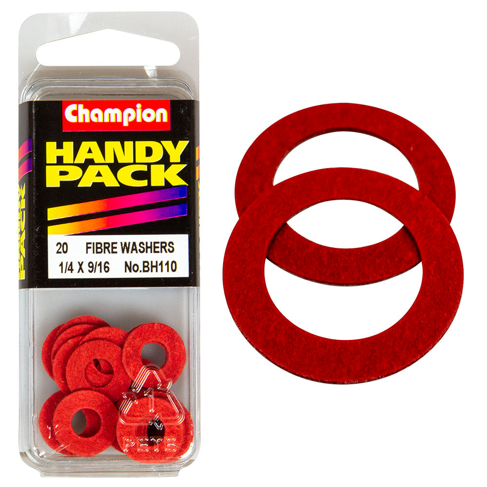 CHAMPION RED FIBRE WASHERS