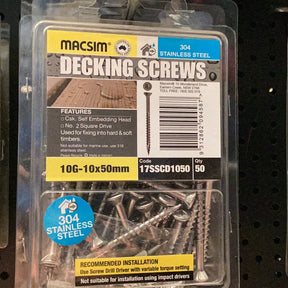 DECKING SCREWS 10g-10x50mm