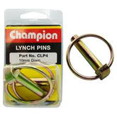 Champion CLP4 Lynch Pin 10mm Zinc Plated Steel - 2/Pack