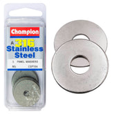 BODY PANEL WASHER STAINLESS STEEL 316 PACK