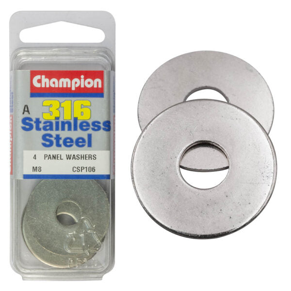 BODY PANEL WASHER STAINLESS STEEL 316 PACK