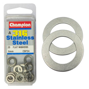 FLAT WASHERS STAINLESS STEEL 316 PACK