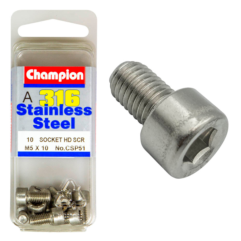 CAP HEAD STAINLESS STEEL 316 SCREWS PACK