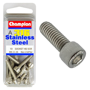 CAP HEAD STAINLESS STEEL 316 SCREWS PACK