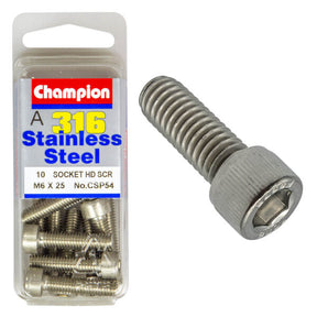 CAP HEAD STAINLESS STEEL 316 SCREWS PACK